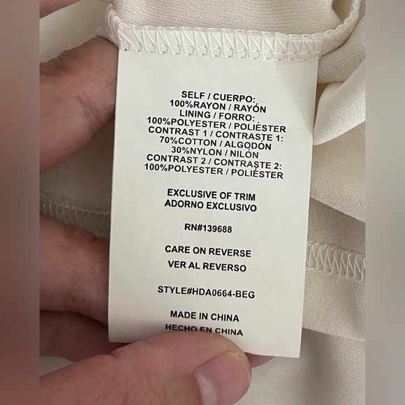 Lace & Patterned Shift Dress - Picture 7 of 8